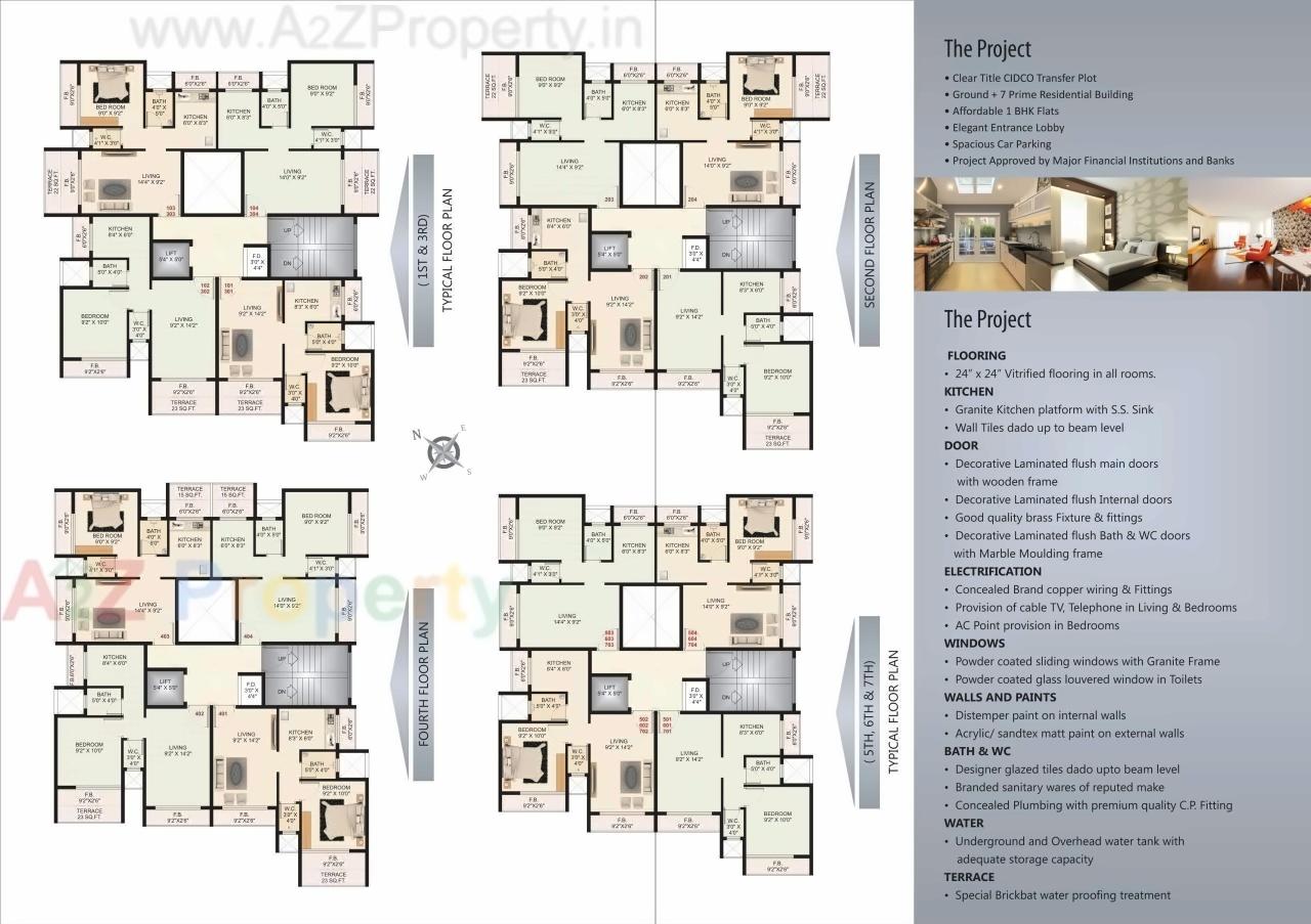 Layout of real estate project Planet Shelter located at Navi-mumbai-m-corp, Thane, Maharashtra