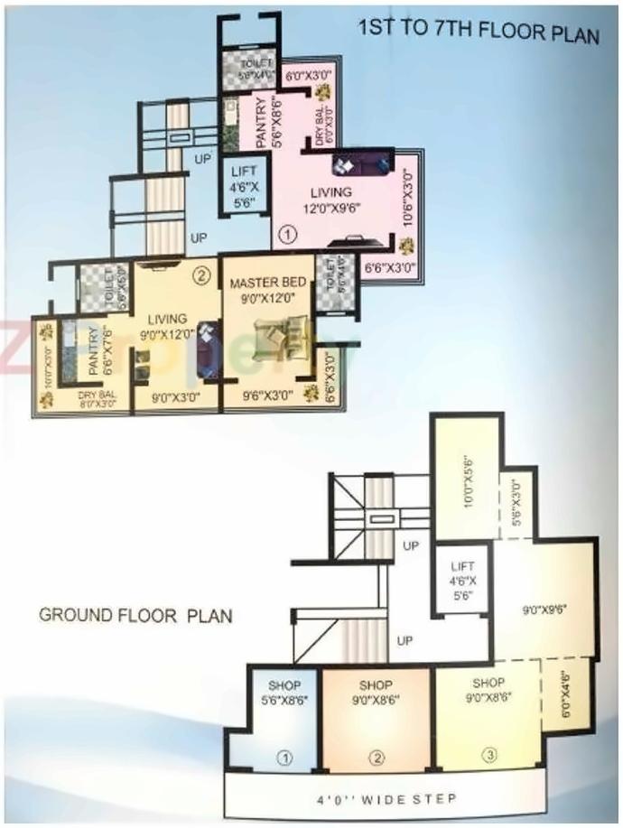 Layout of real estate project Pratham Heights located at Mirabhayandar-m-corp, Thane, Maharashtra