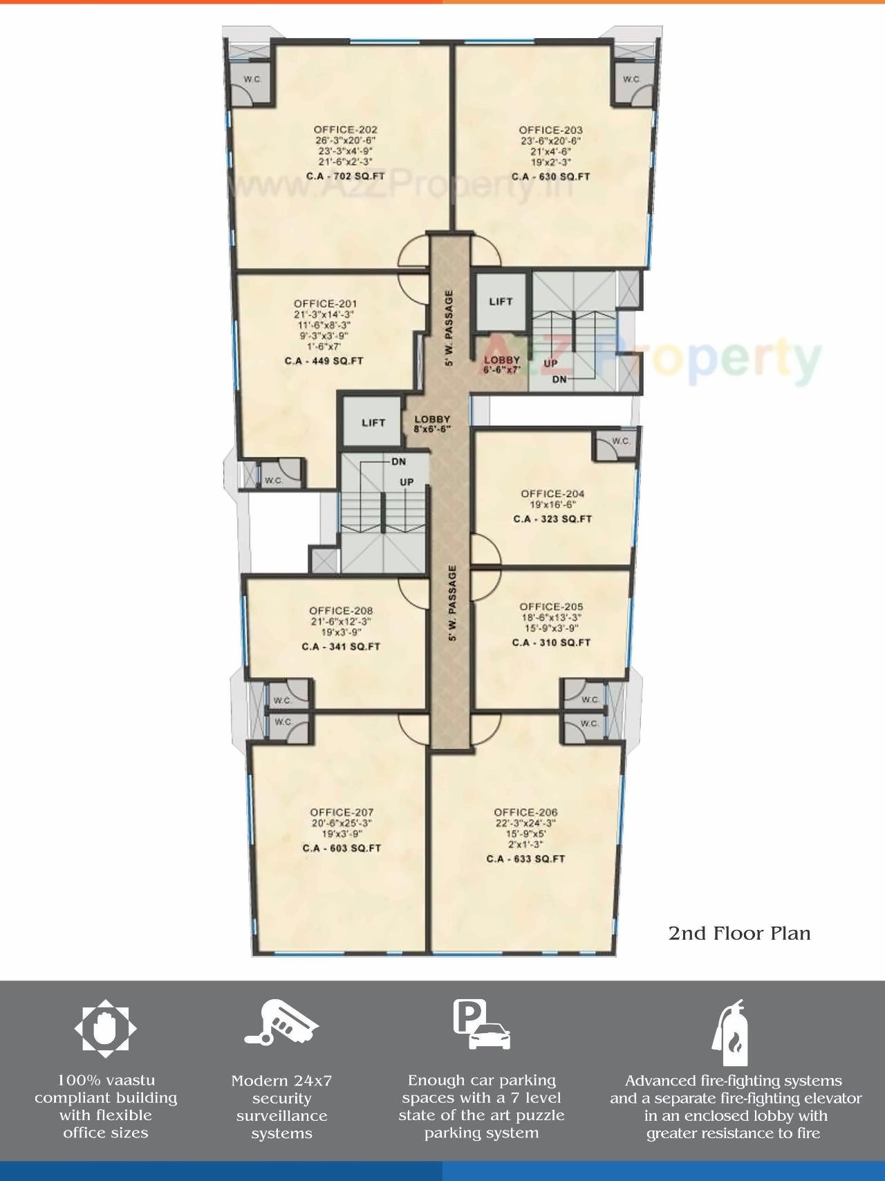 Layout of real estate project Primus Business Park located at Thane-m-corp, Thane, Maharashtra