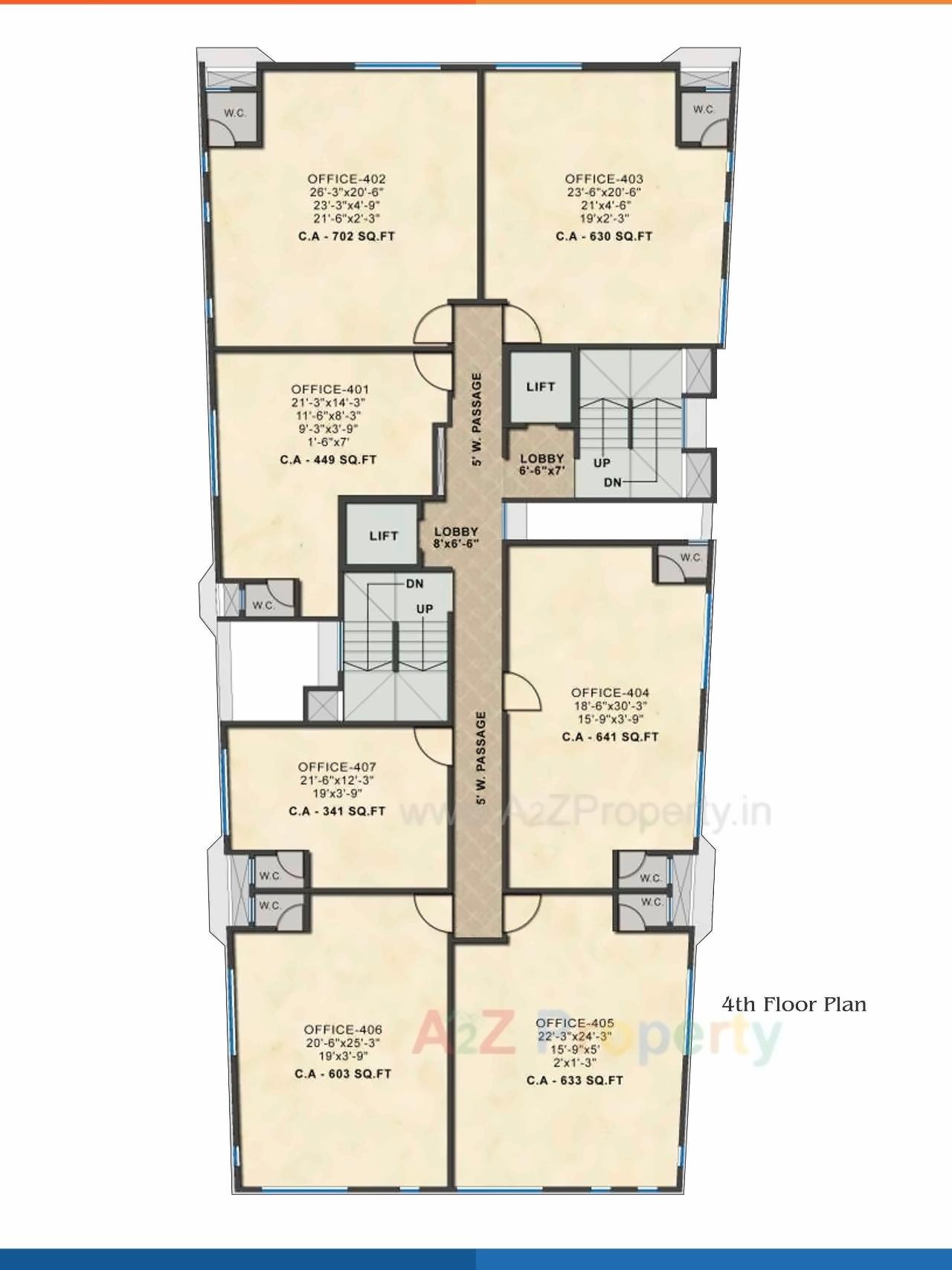 Layout of real estate project Primus Business Park located at Thane-m-corp, Thane, Maharashtra