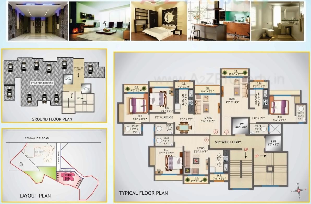 Layout of real estate project Prithvi Sneh located at Mirabhayandar-m-corp, Thane, Maharashtra