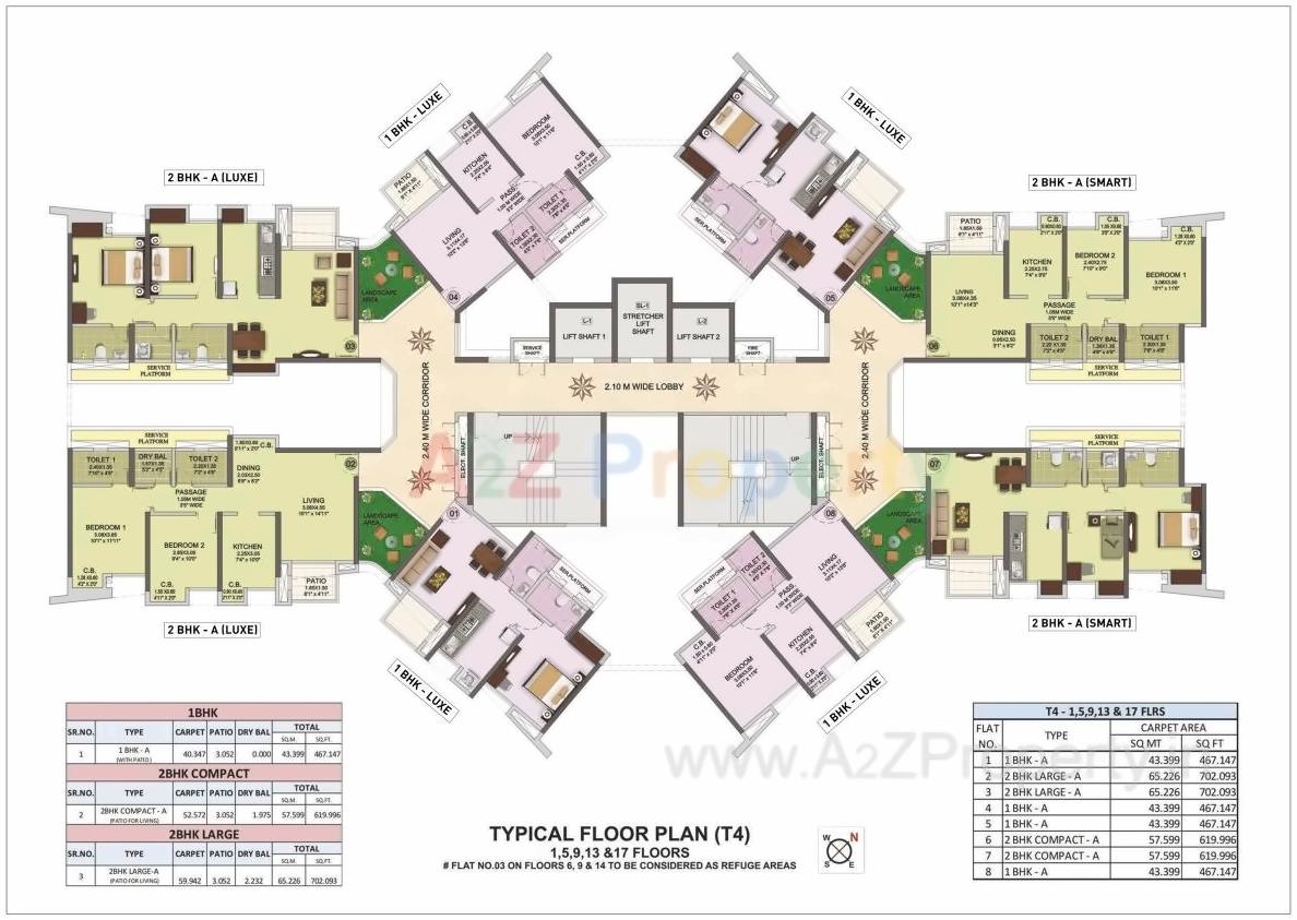 Layout of real estate project Puranik City Reserva located at Thane-m-corp, Thane, Maharashtra