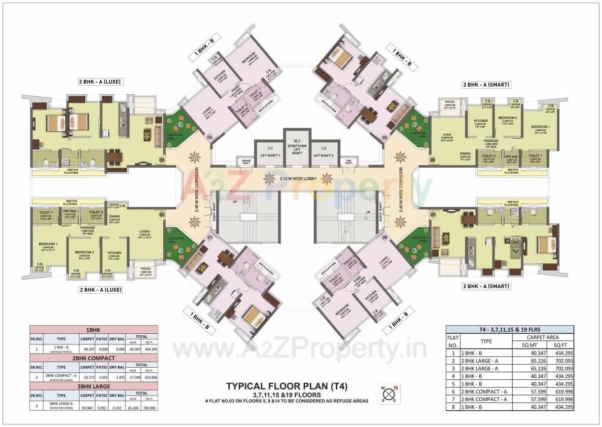 Layout of real estate project Puranik City Reserva located at Thane-m-corp, Thane, Maharashtra