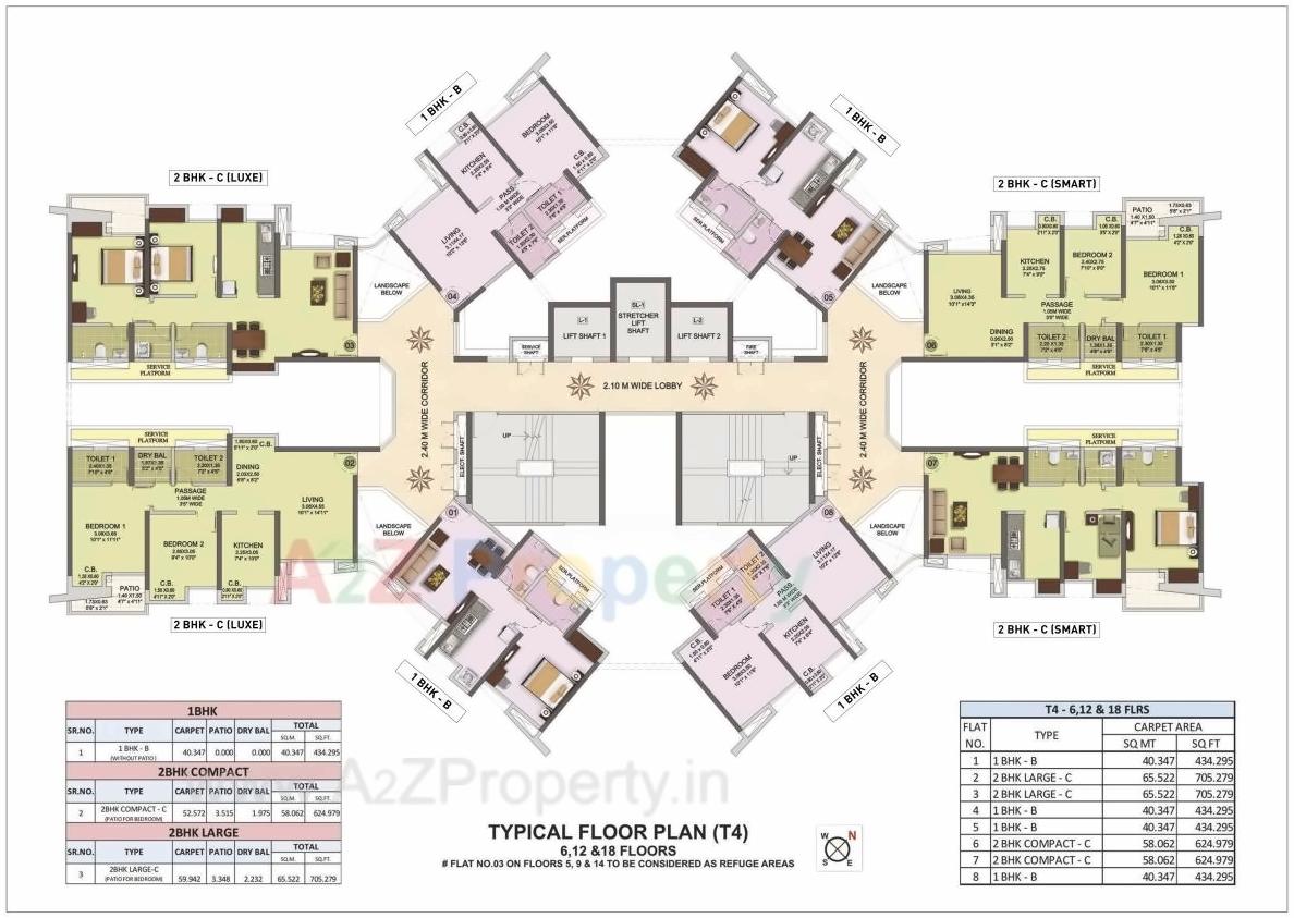 Layout of real estate project Puranik City Reserva located at Thane-m-corp, Thane, Maharashtra