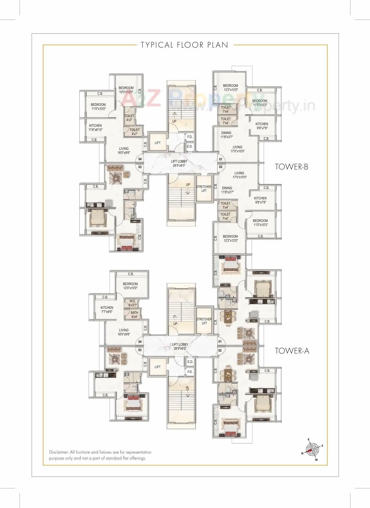 Layout of real estate project Pyramid Elements located at Navi-mumbai-m-corp, Thane, Maharashtra