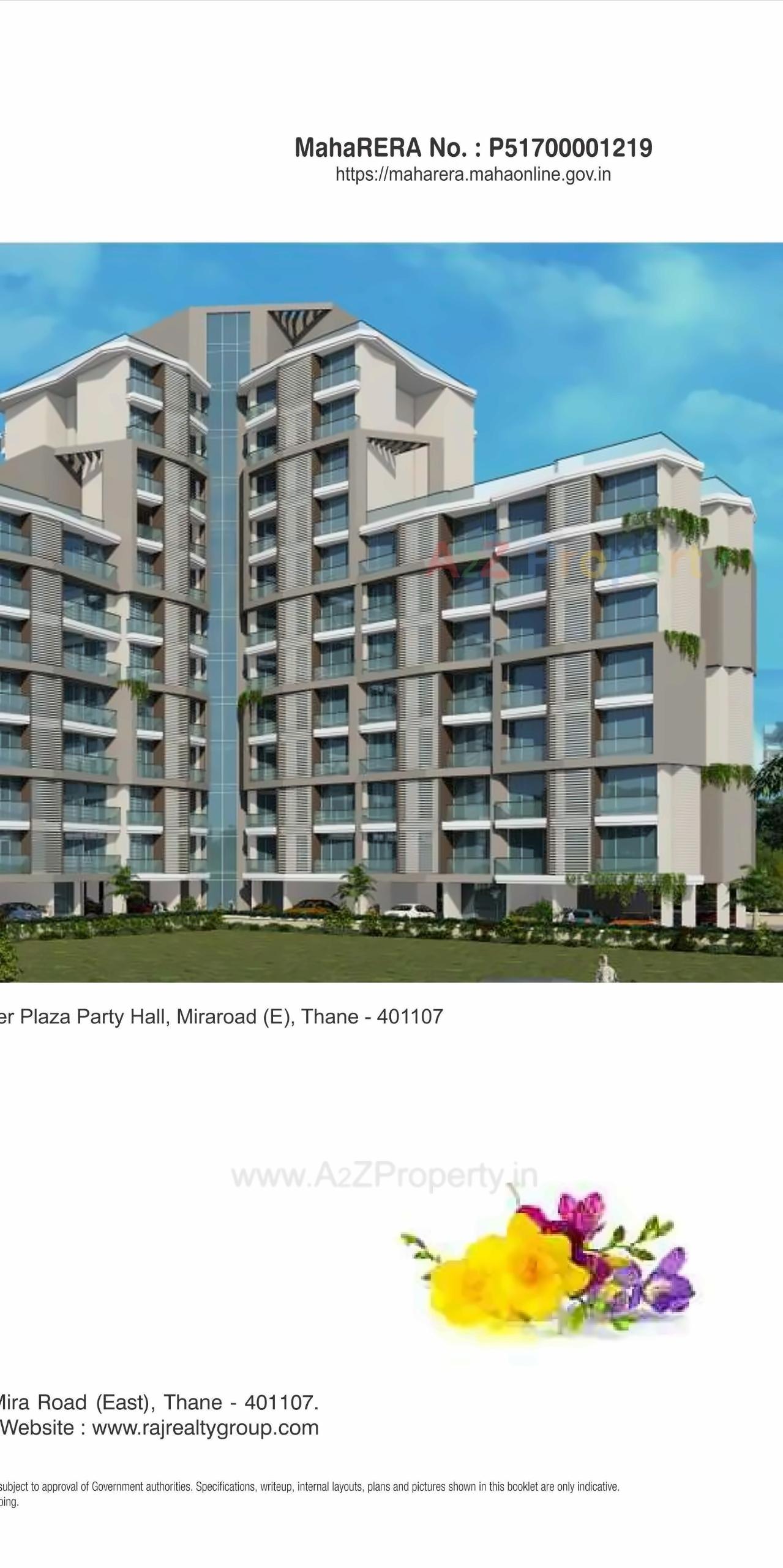 3D Elevation of real estate project Raj Florenza located at Mirabhayandar-m-corp, Thane, Maharashtra