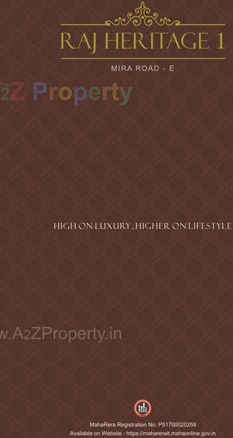  of real estate project Raj Heritage located at Mirabhayandar-m-corp, Thane, Maharashtra