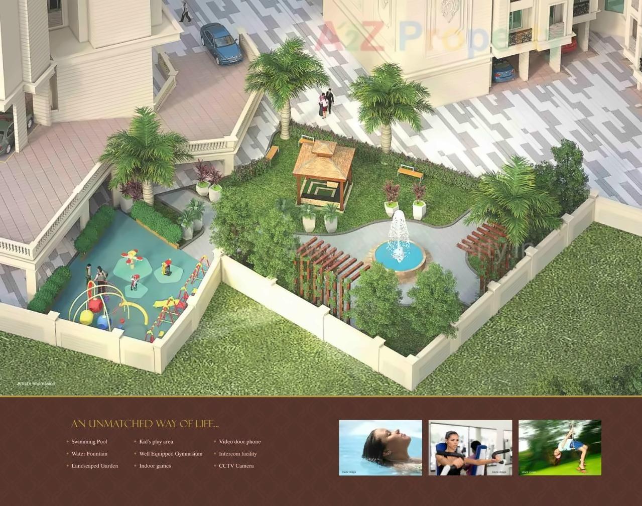 3D Elevation of real estate project Raj Heritage located at Mirabhayandar-m-corp, Thane, Maharashtra