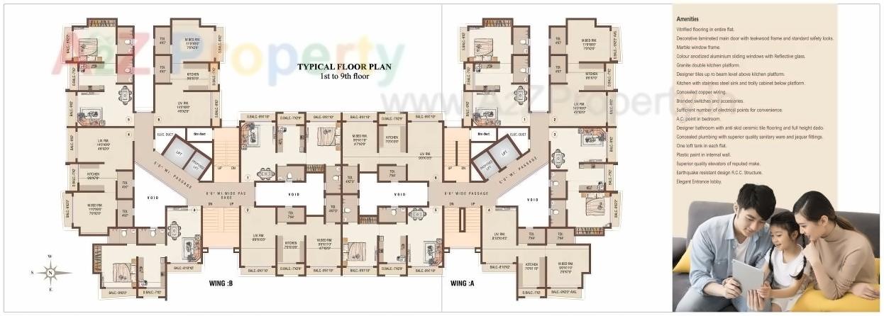 Layout of real estate project Raj Homes located at Mirabhayandar-m-corp, Thane, Maharashtra