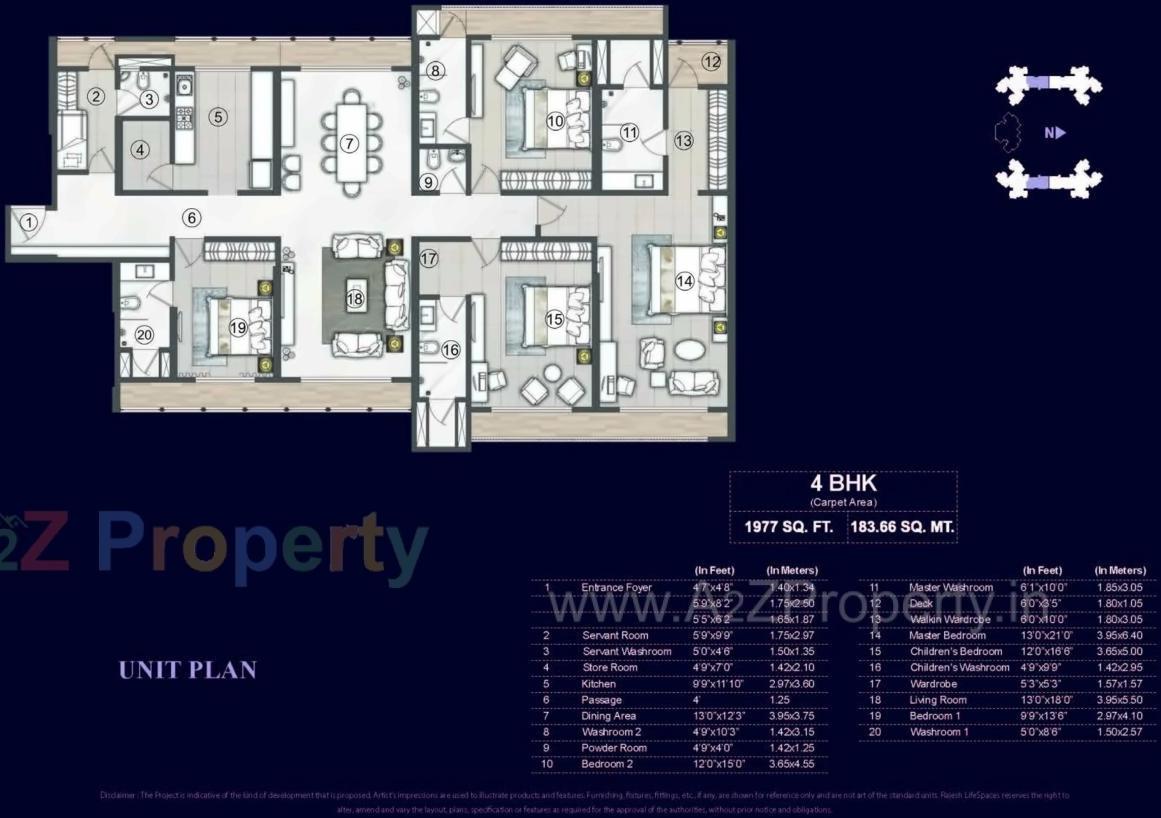 Layout of real estate project Raj Tattva located at Thane-m-corp, Thane, Maharashtra