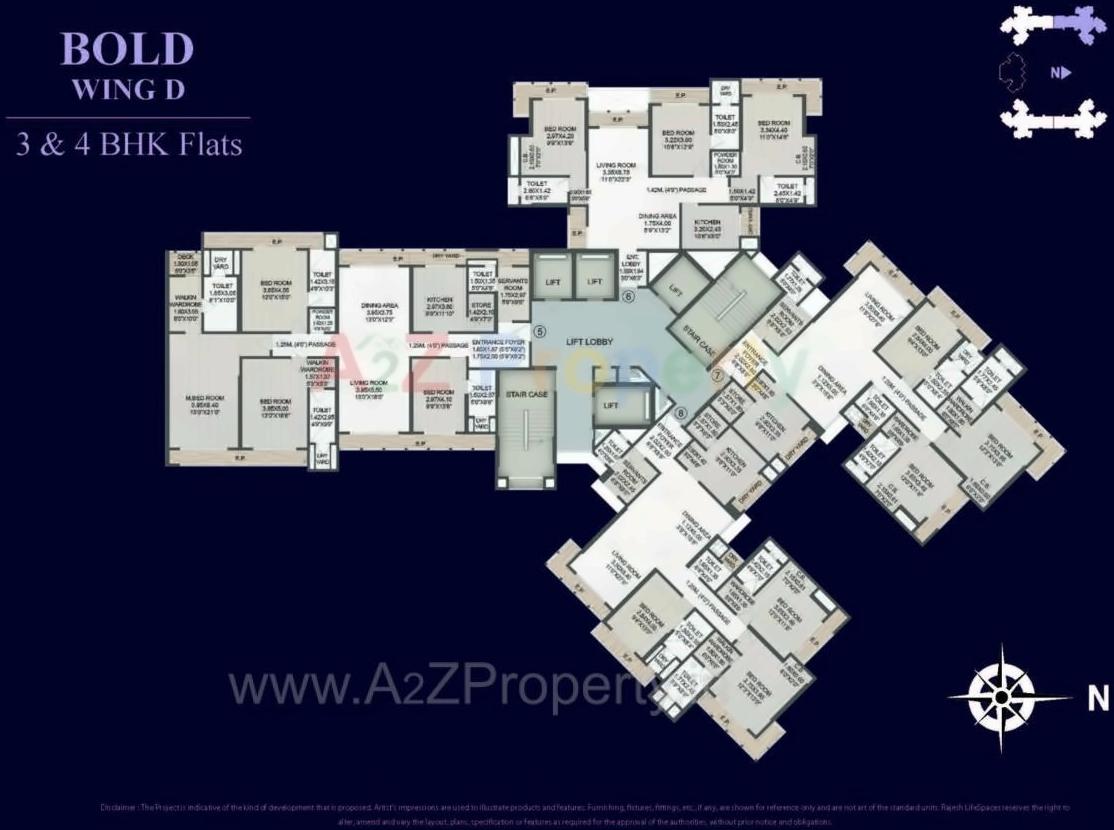 Layout of real estate project Raj Tattva located at Thane-m-corp, Thane, Maharashtra