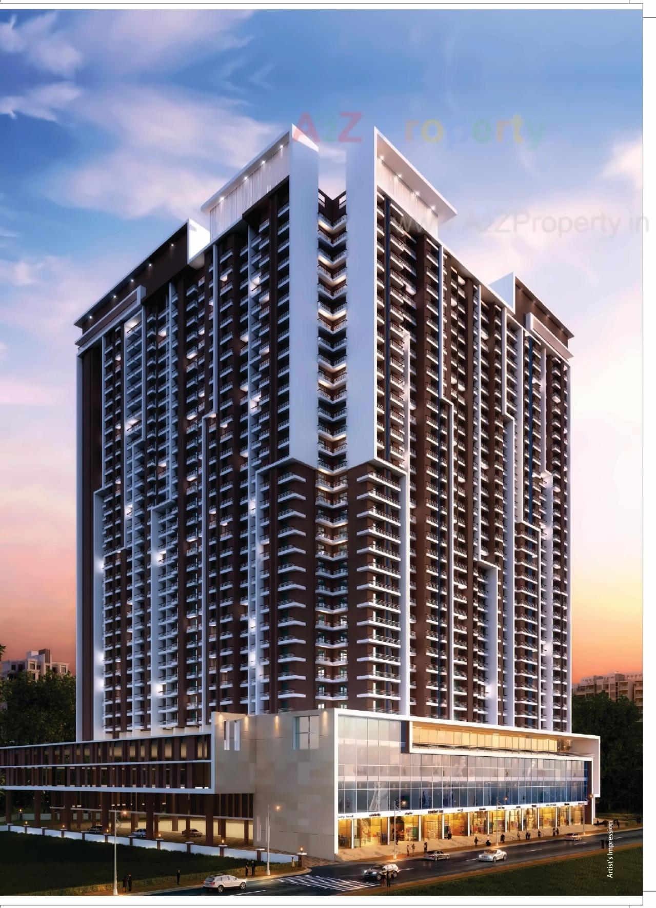 3D Elevation of real estate project Raj Torres located at Thane-m-corp, Thane, Maharashtra
