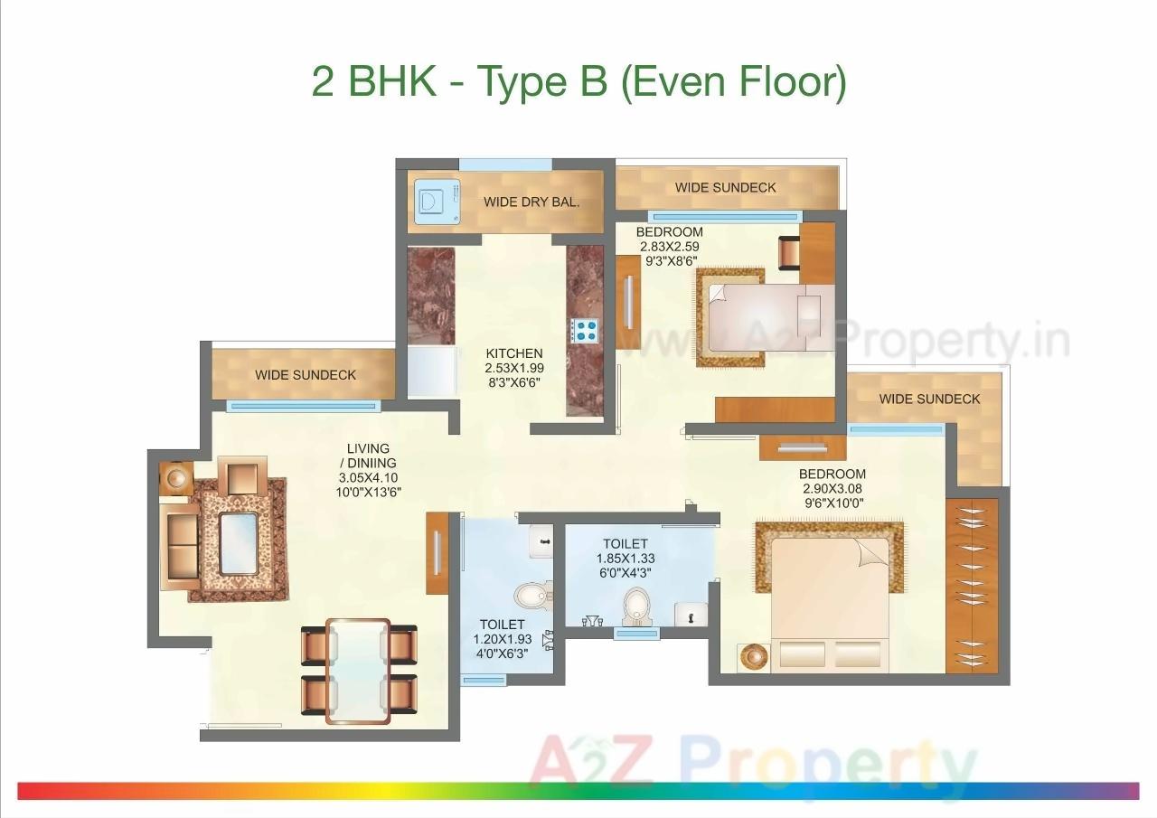 Image 16389 11 of real estate project Raunak City Sector Ii located at Adharwadi, Thane, Maharashtra