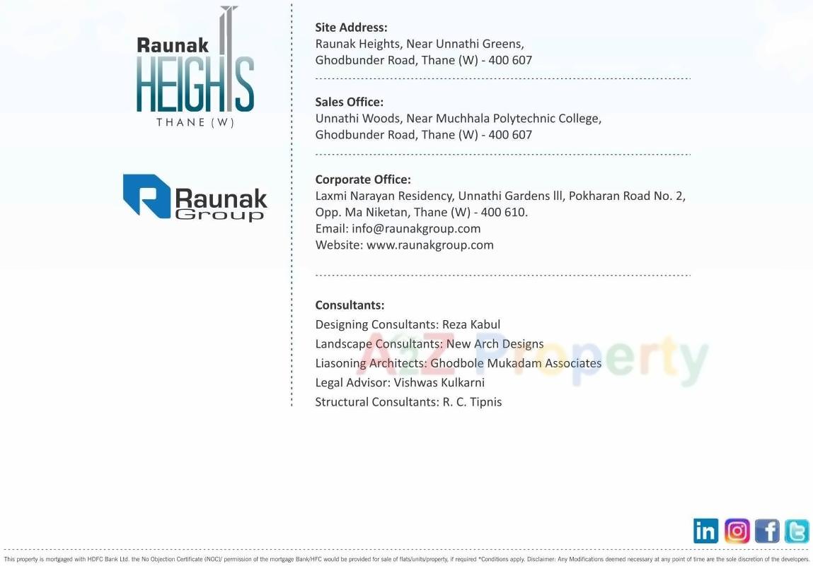 of real estate project Raunak Heights located at Thane-m-corp, Thane, Maharashtra