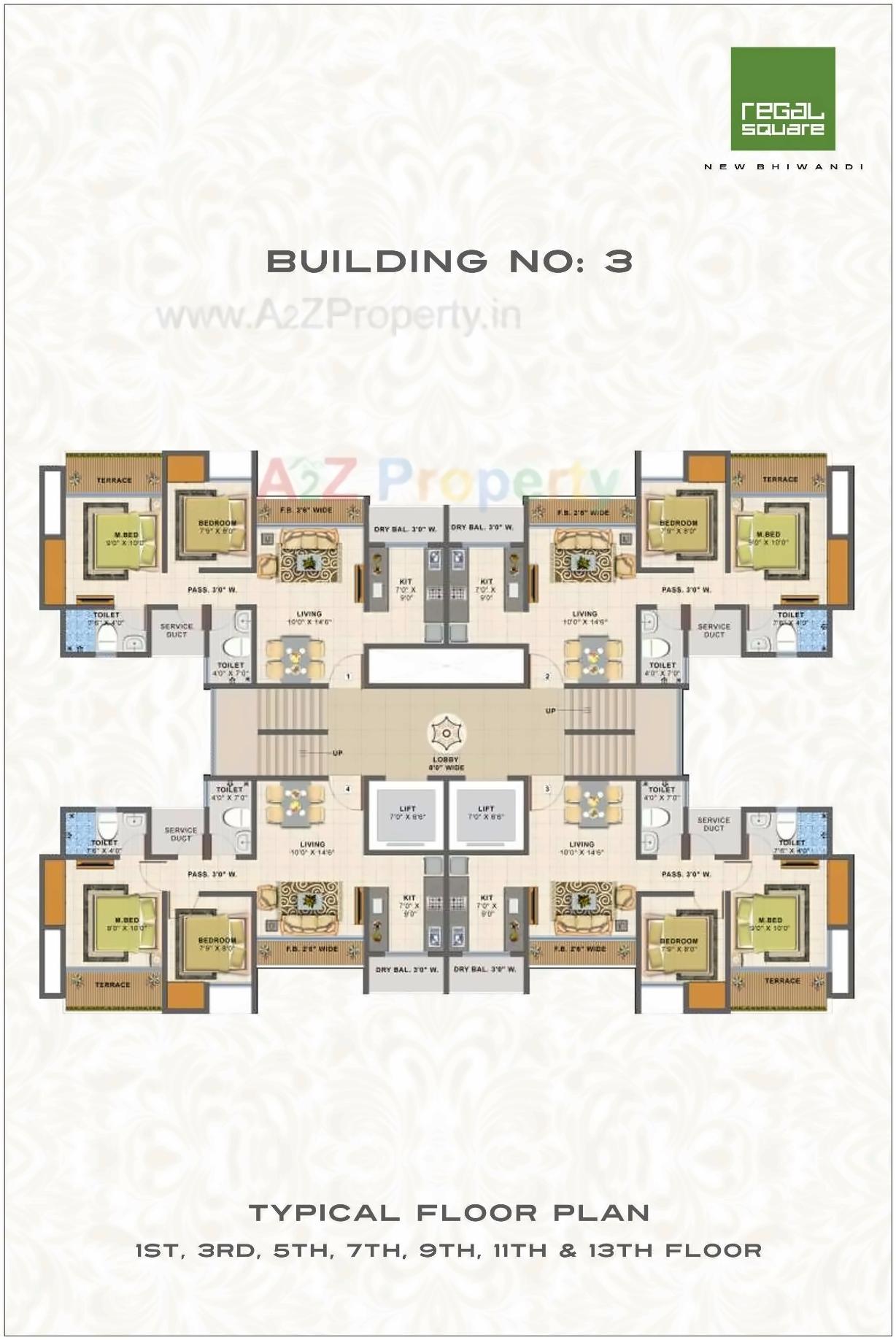 Layout of real estate project Regal Square  No located at Bhiwandi-m-corp, Thane, Maharashtra