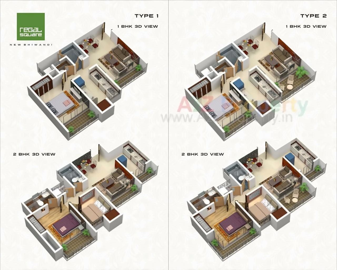 Layout of real estate project Regal Square  No located at Bhiwandi-m-corp, Thane, Maharashtra