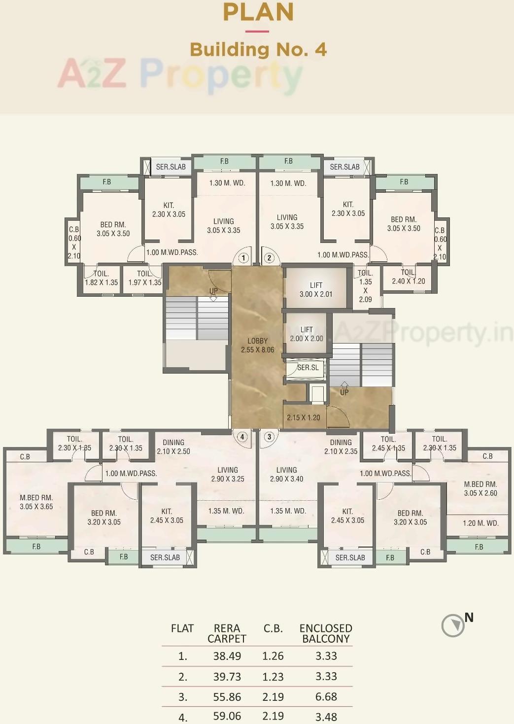 Layout of real estate project Rosa Oasis located at Thane-m-corp, Thane, Maharashtra