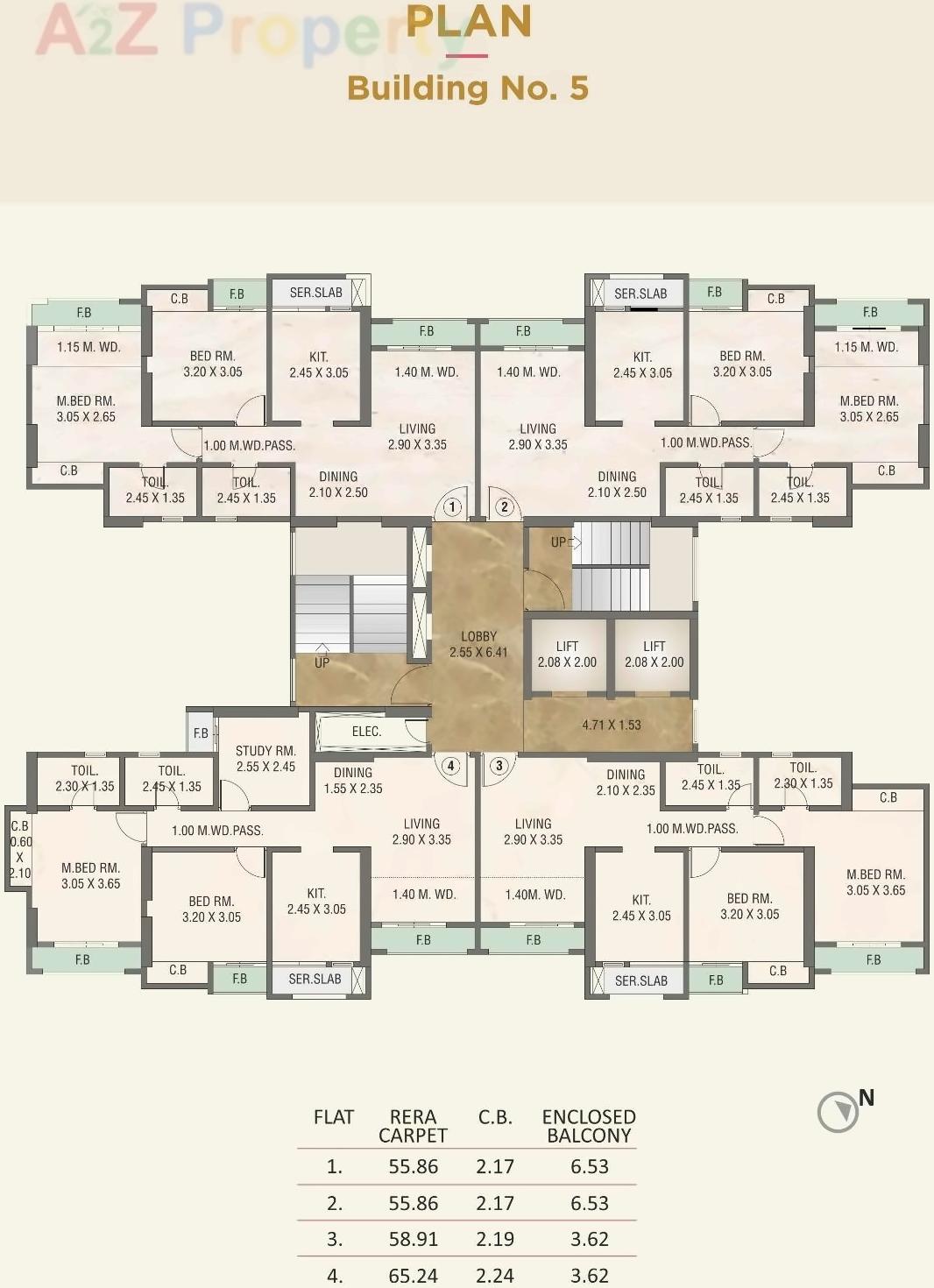 Layout of real estate project Rosa Oasis located at Thane-m-corp, Thane, Maharashtra