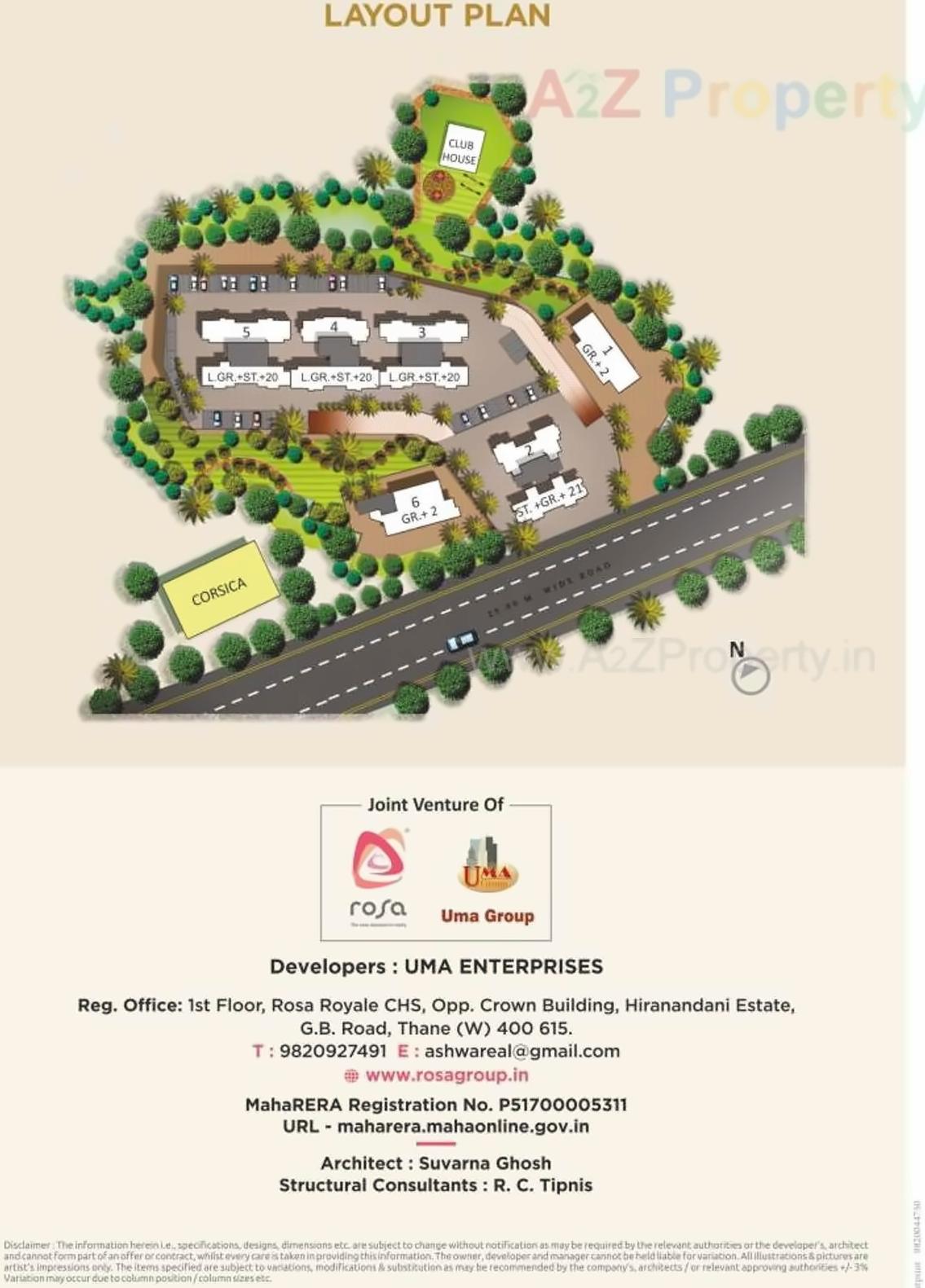  of real estate project Rosa Oasis located at Thane-m-corp, Thane, Maharashtra