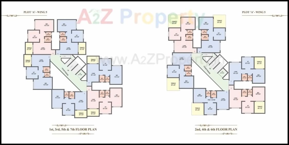 Layout of real estate project Royal Castle located at Ambarnathm-cl, Thane, Maharashtra
