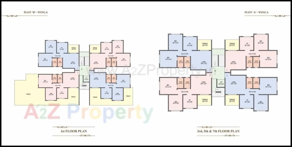 Layout of real estate project Royal Castle located at Ambarnathm-cl, Thane, Maharashtra