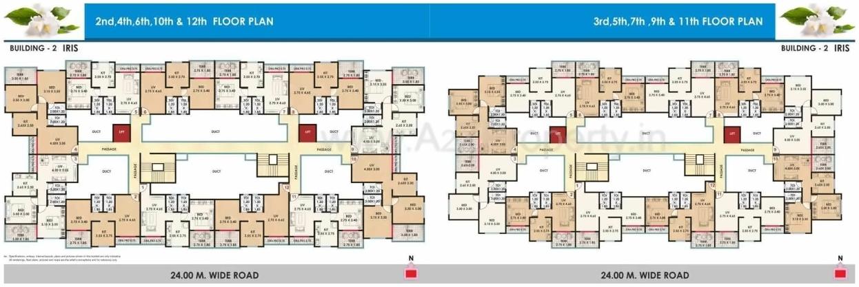 Layout of real estate project Royal Flora located at Ambarnathm-cl, Thane, Maharashtra