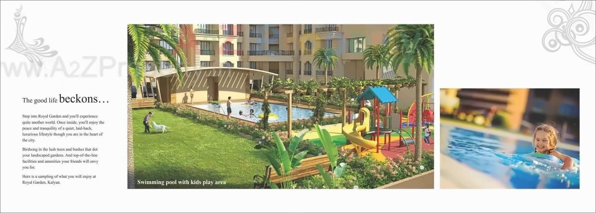 3D Elevation of real estate project Royal Garden located at Katemanevali, Thane, Maharashtra