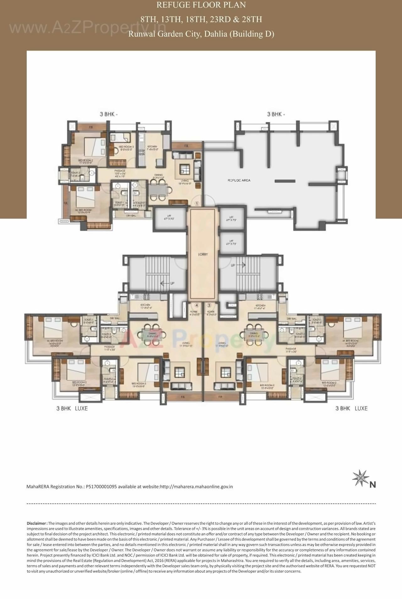 Layout of real estate project Runwal Garden City   Dahlia located at Thane-m-corp, Thane, Maharashtra