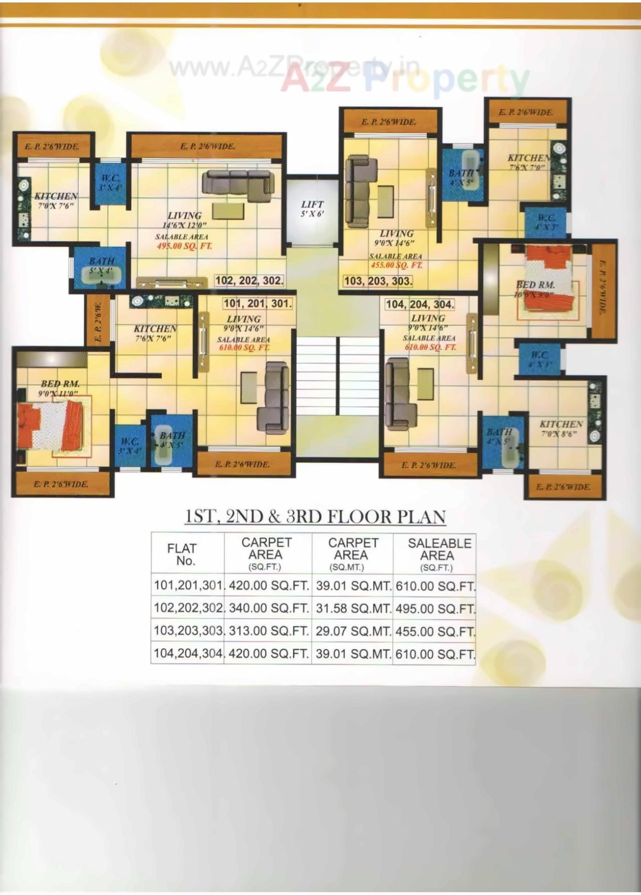 Layout of real estate project Sai Arcade located at Badlapur-m-cl, Thane, Maharashtra