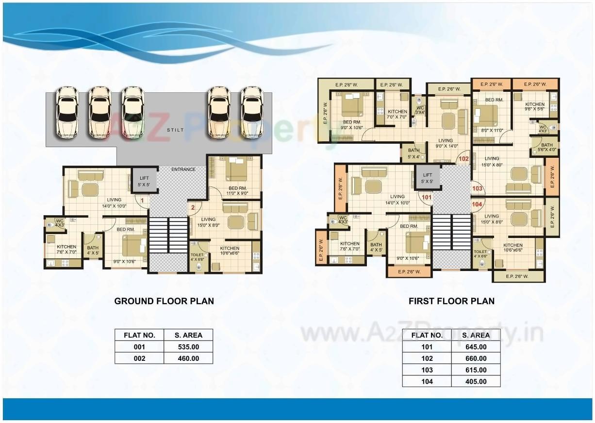 Layout of real estate project Sai Kishan Apartment located at Badlapur-m-cl, Thane, Maharashtra
