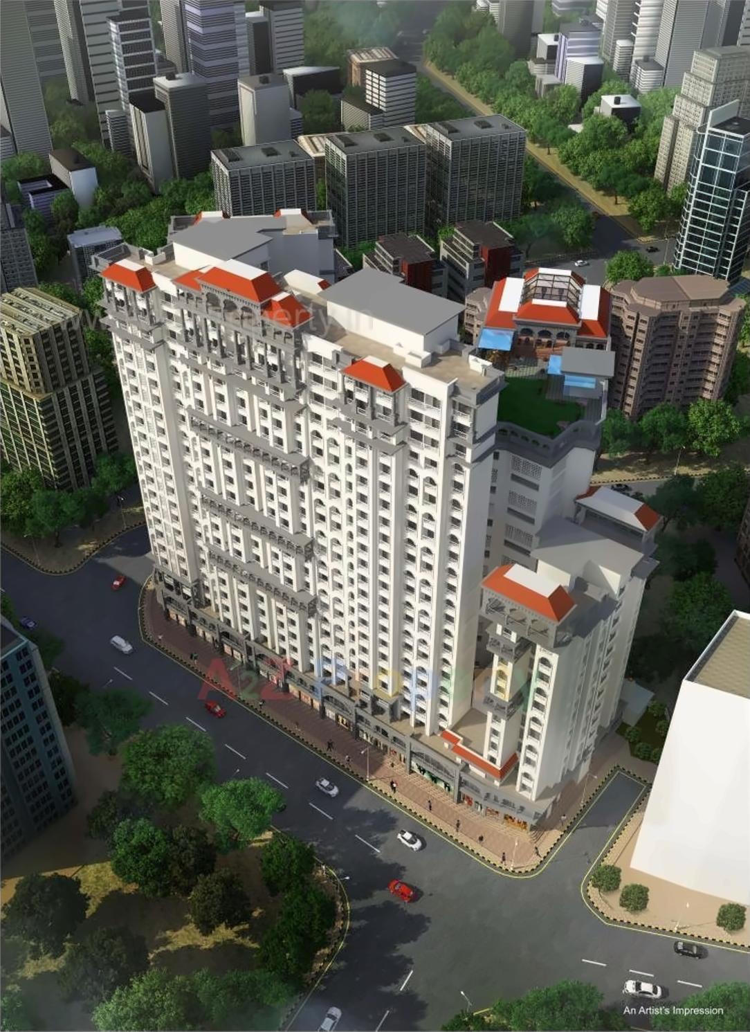 3D Elevation of real estate project Samrin Heritage located at Thane-m-corp, Thane, Maharashtra