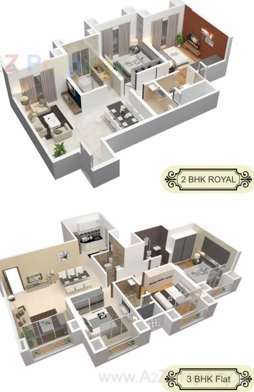 Layout of real estate project Samrin Heritage located at Thane-m-corp, Thane, Maharashtra