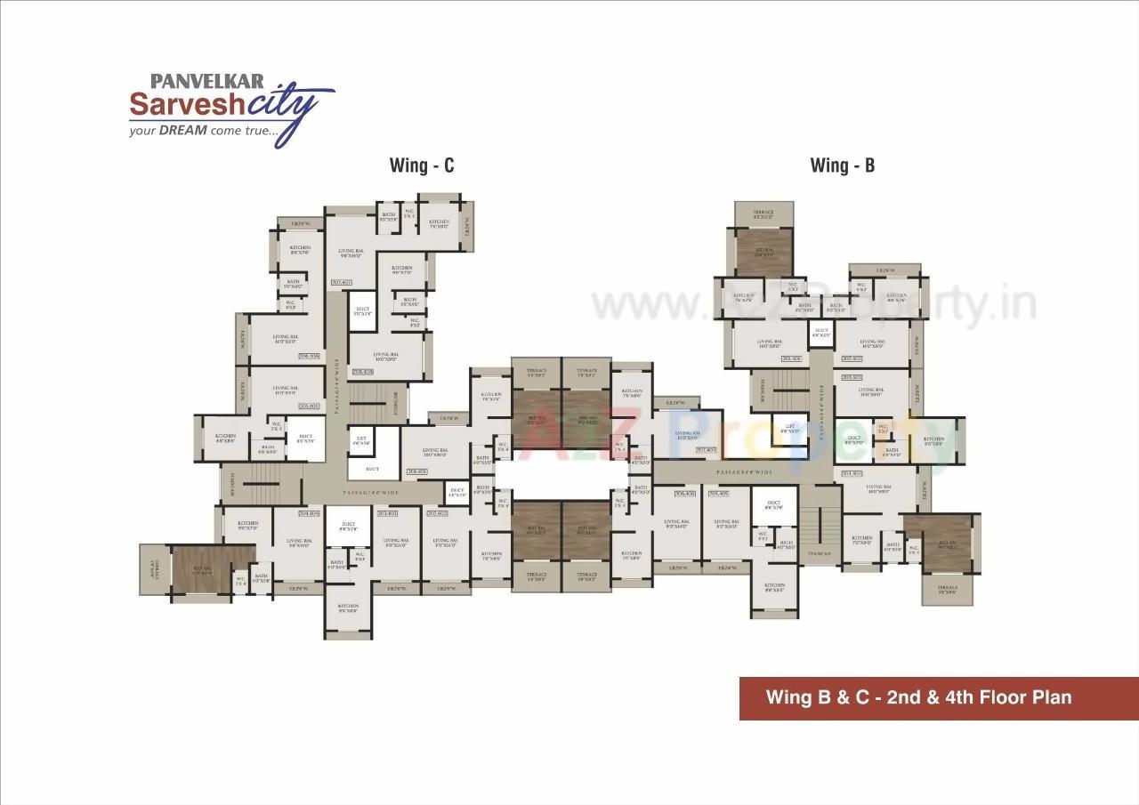 Layout of real estate project Sarvesh Dream City located at Badlapur-m-cl, Thane, Maharashtra