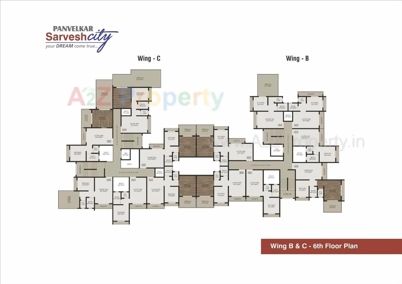Layout of real estate project Sarvesh Dream City located at Badlapur-m-cl, Thane, Maharashtra