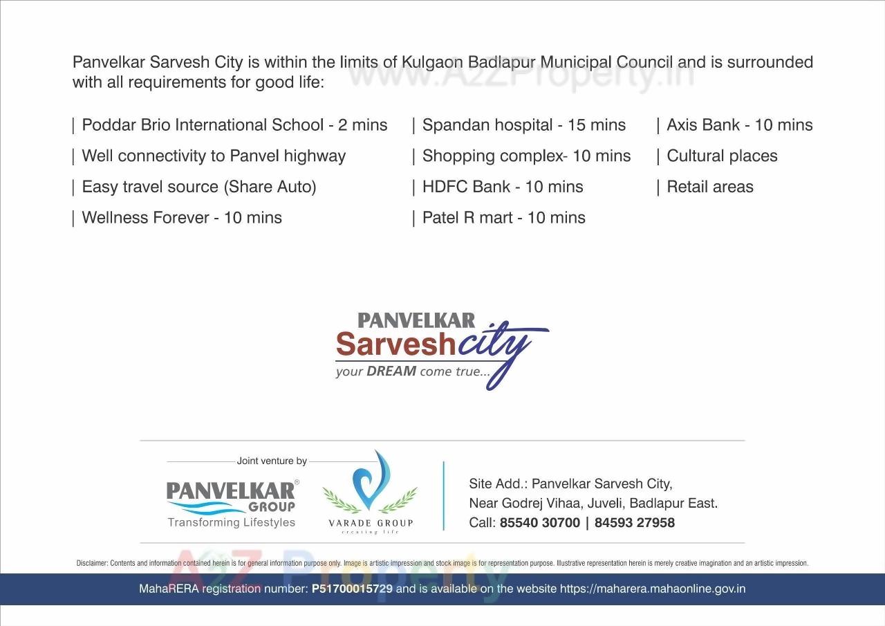  of real estate project Sarvesh Dream City located at Badlapur-m-cl, Thane, Maharashtra