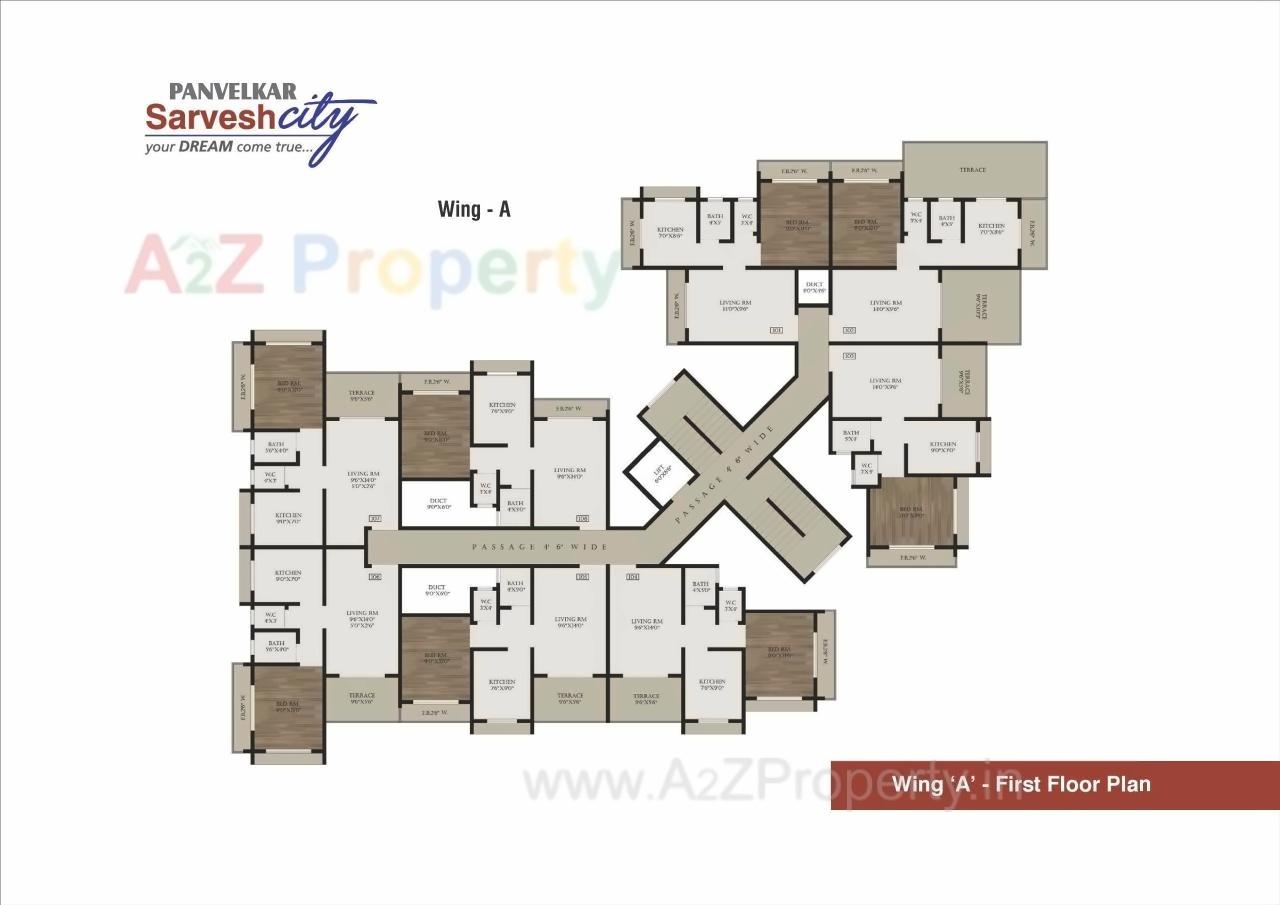 Layout of real estate project Sarvesh Dream City located at Badlapur-m-cl, Thane, Maharashtra