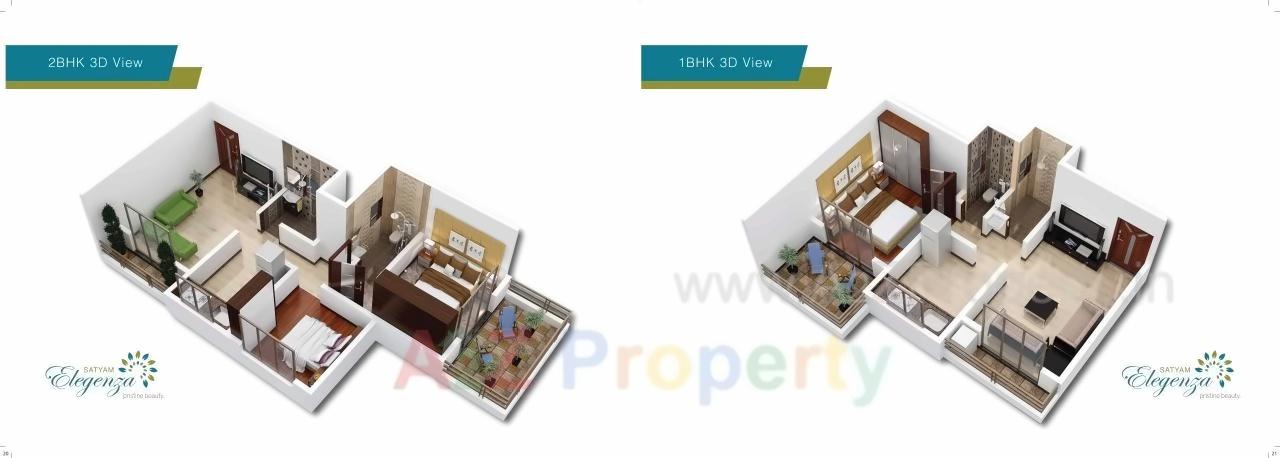 Layout of real estate project Satyam Eleganza located at Ambarnathm-cl, Thane, Maharashtra