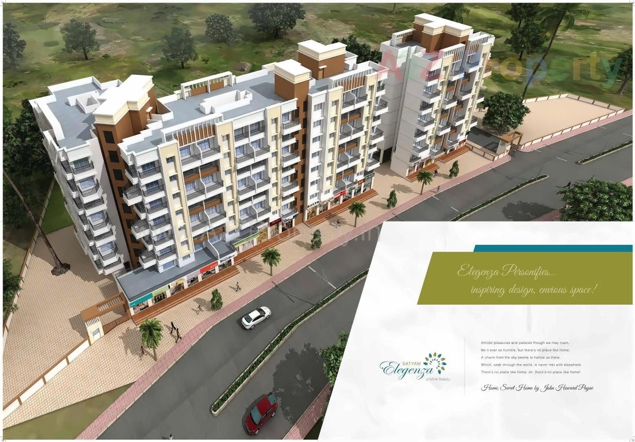 3D Elevation of real estate project Satyam Eleganza located at Ambarnathm-cl, Thane, Maharashtra