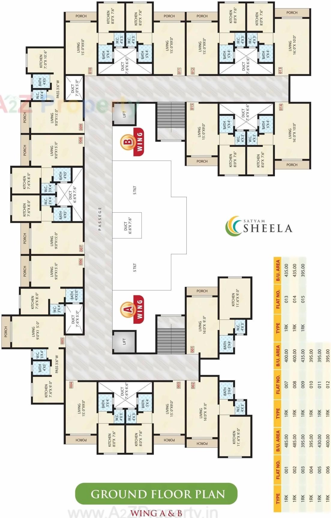 Layout of real estate project Satyam Sheela located at Badlapur-m-cl, Thane, Maharashtra