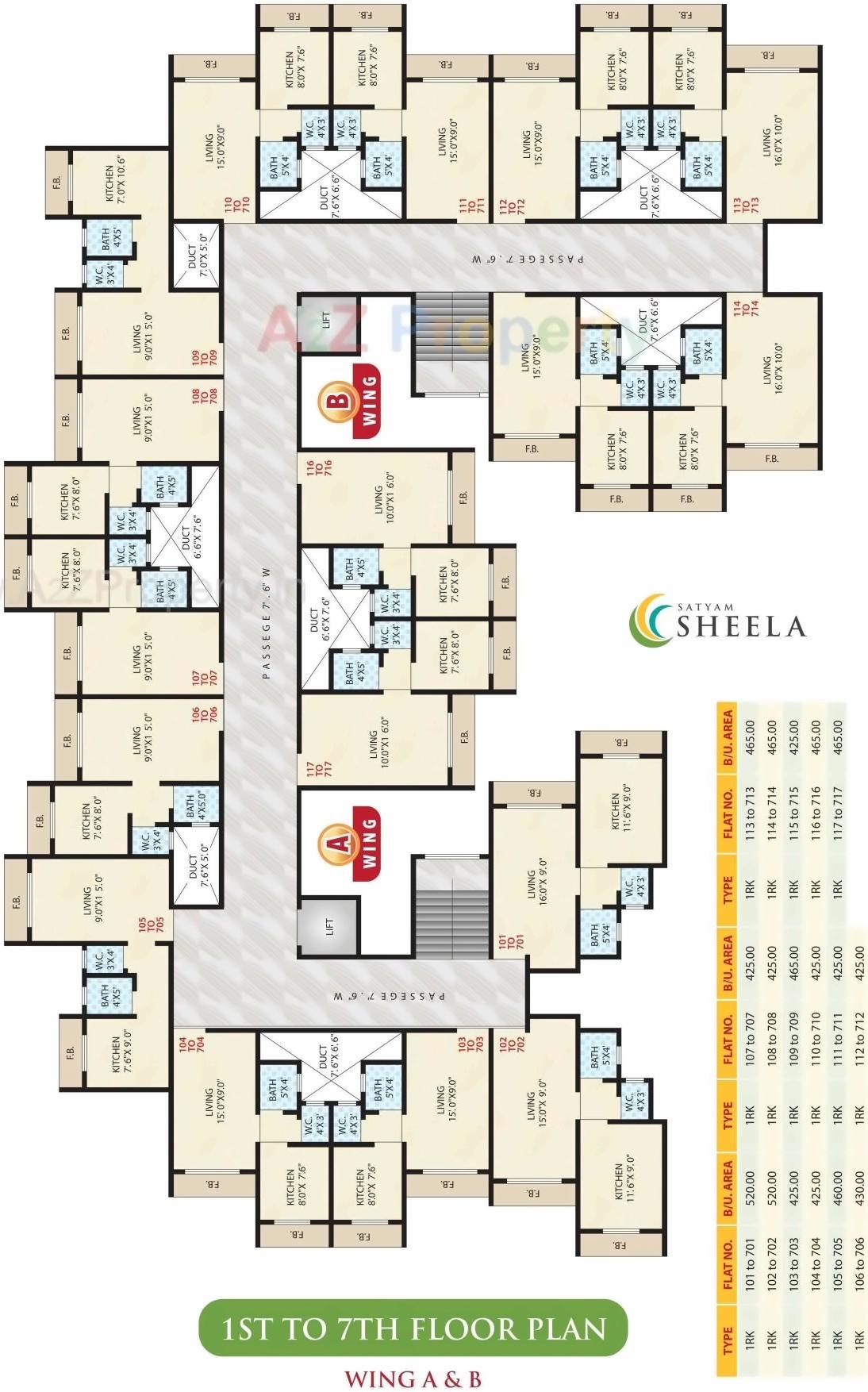 Layout of real estate project Satyam Sheela located at Badlapur-m-cl, Thane, Maharashtra
