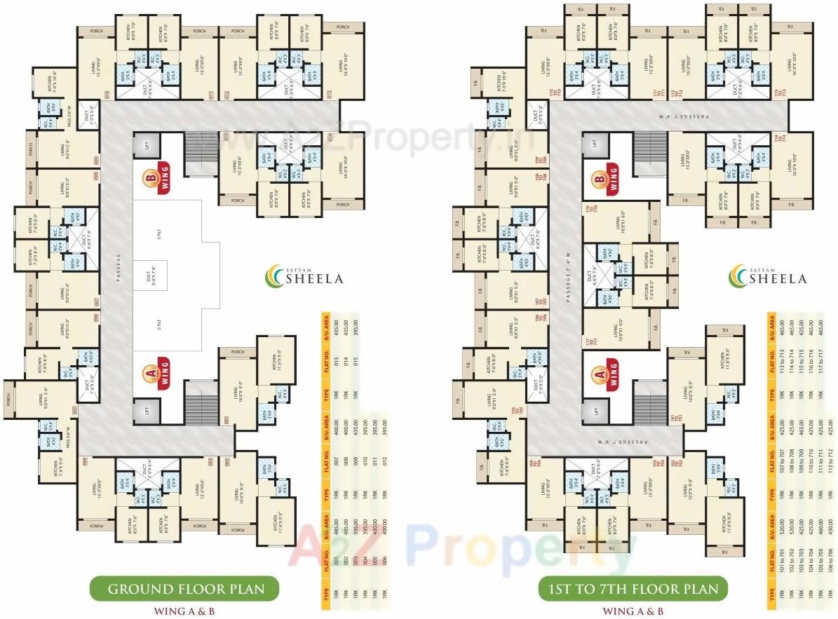 Layout of real estate project Satyam Sheela located at Badlapur-m-cl, Thane, Maharashtra