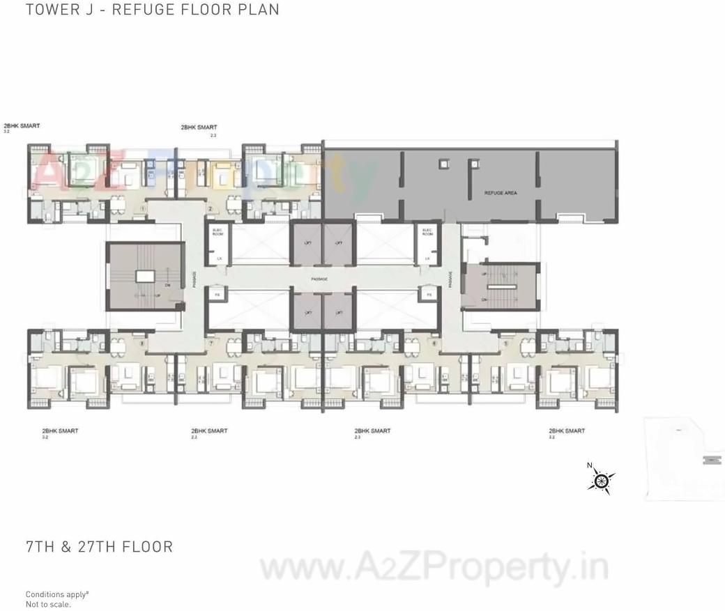 Layout of real estate project Sector located at Thane-m-corp, Thane, Maharashtra