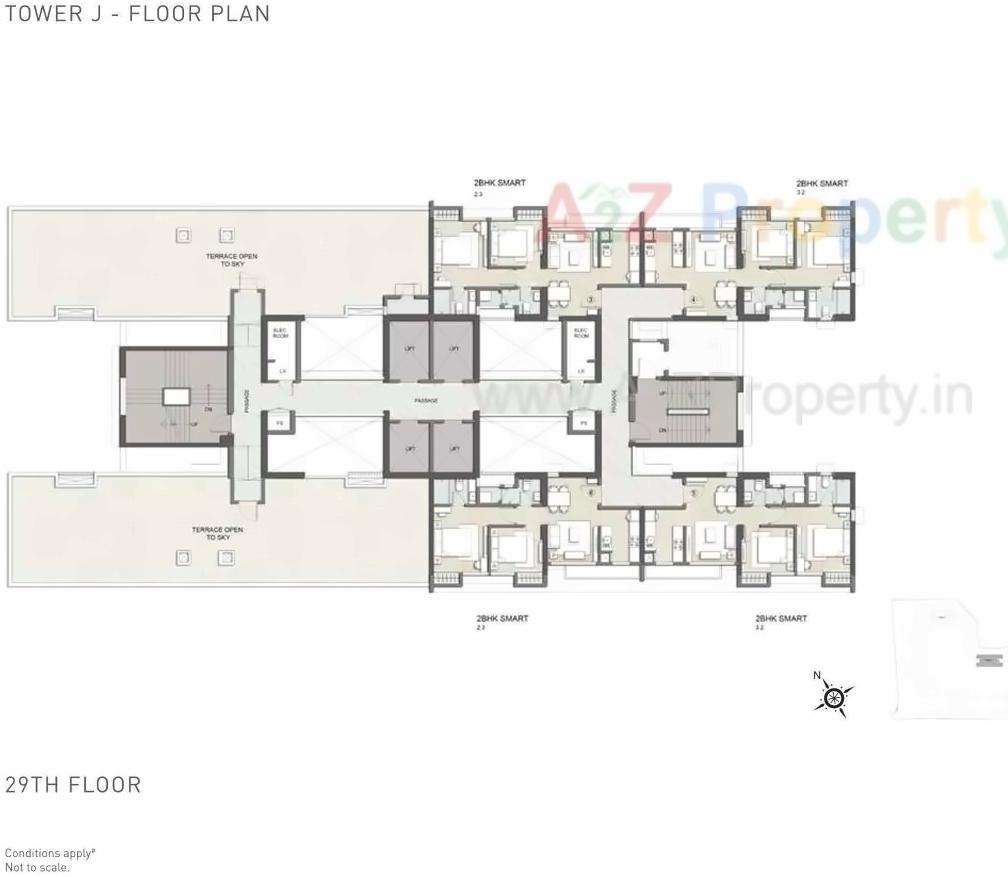 Layout of real estate project Sector located at Thane-m-corp, Thane, Maharashtra