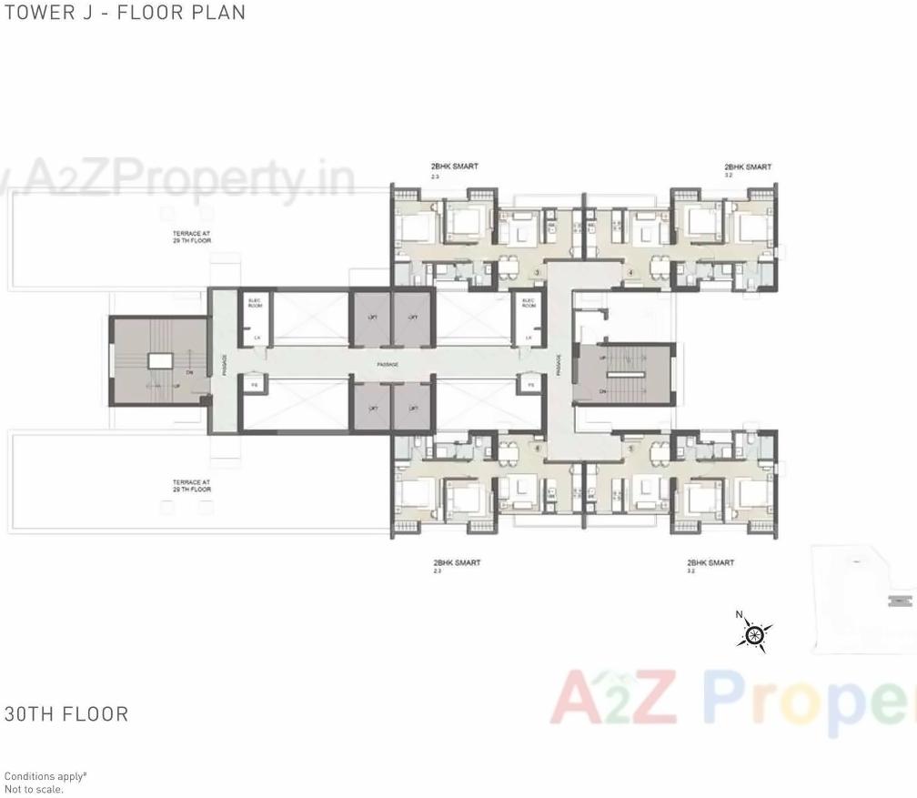Layout of real estate project Sector located at Thane-m-corp, Thane, Maharashtra