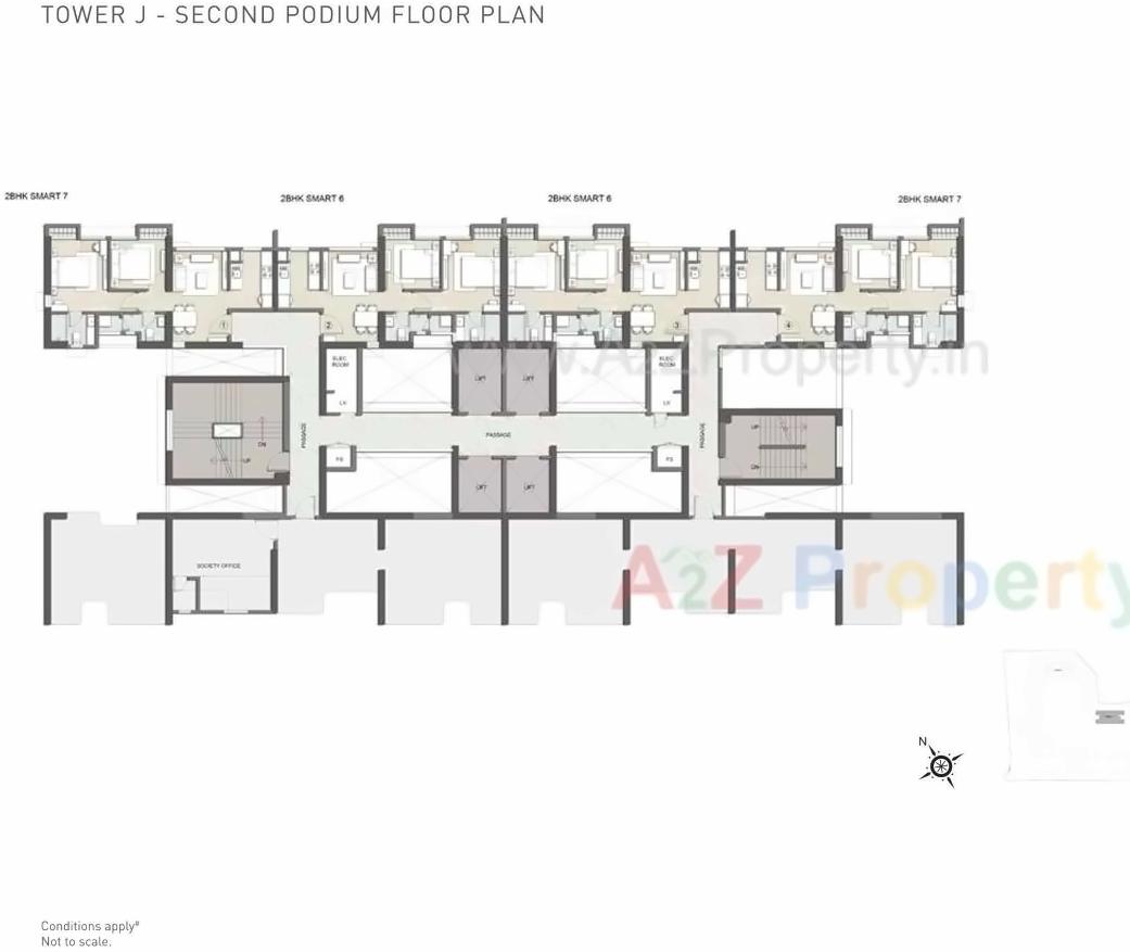 Layout of real estate project Sector located at Thane-m-corp, Thane, Maharashtra