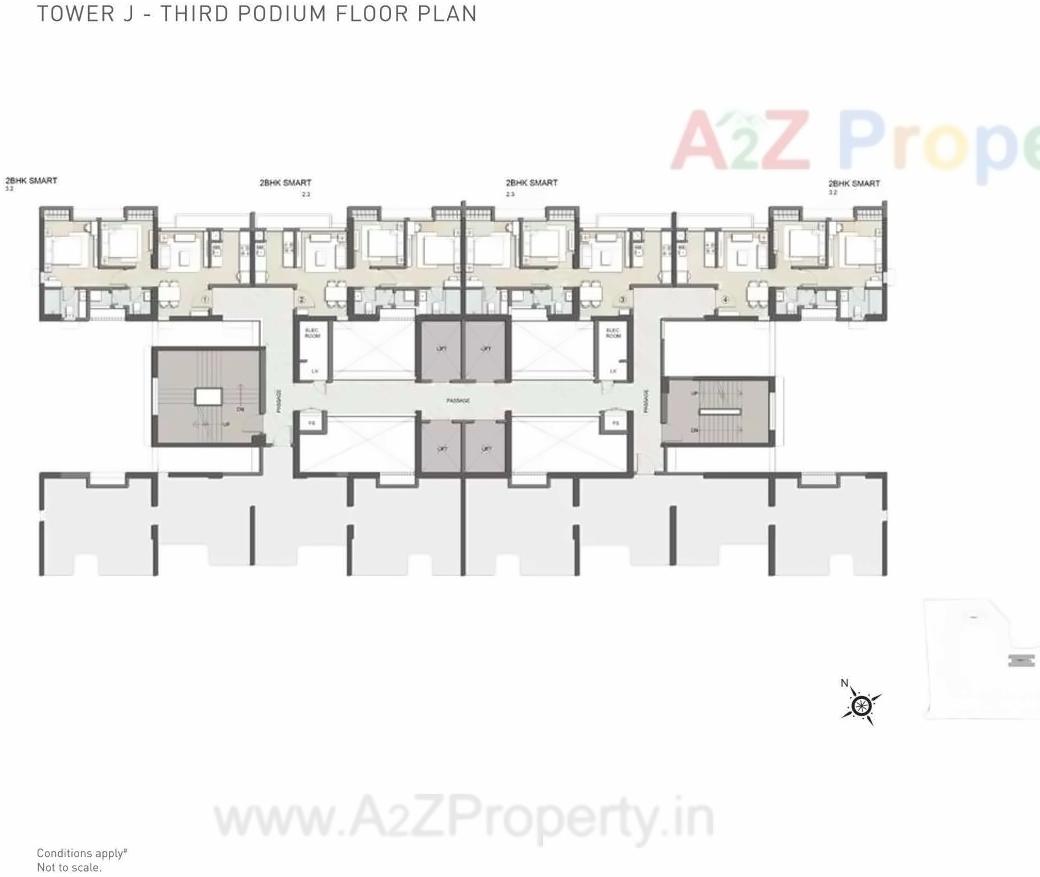 Layout of real estate project Sector located at Thane-m-corp, Thane, Maharashtra