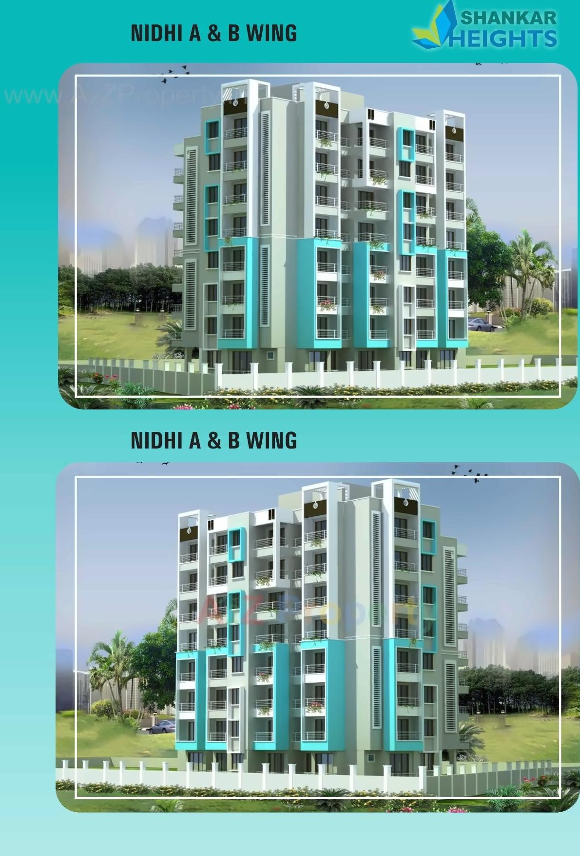 3D Elevation of real estate project Shankar Heights Krishna located at Khuntavali, Thane, Maharashtra