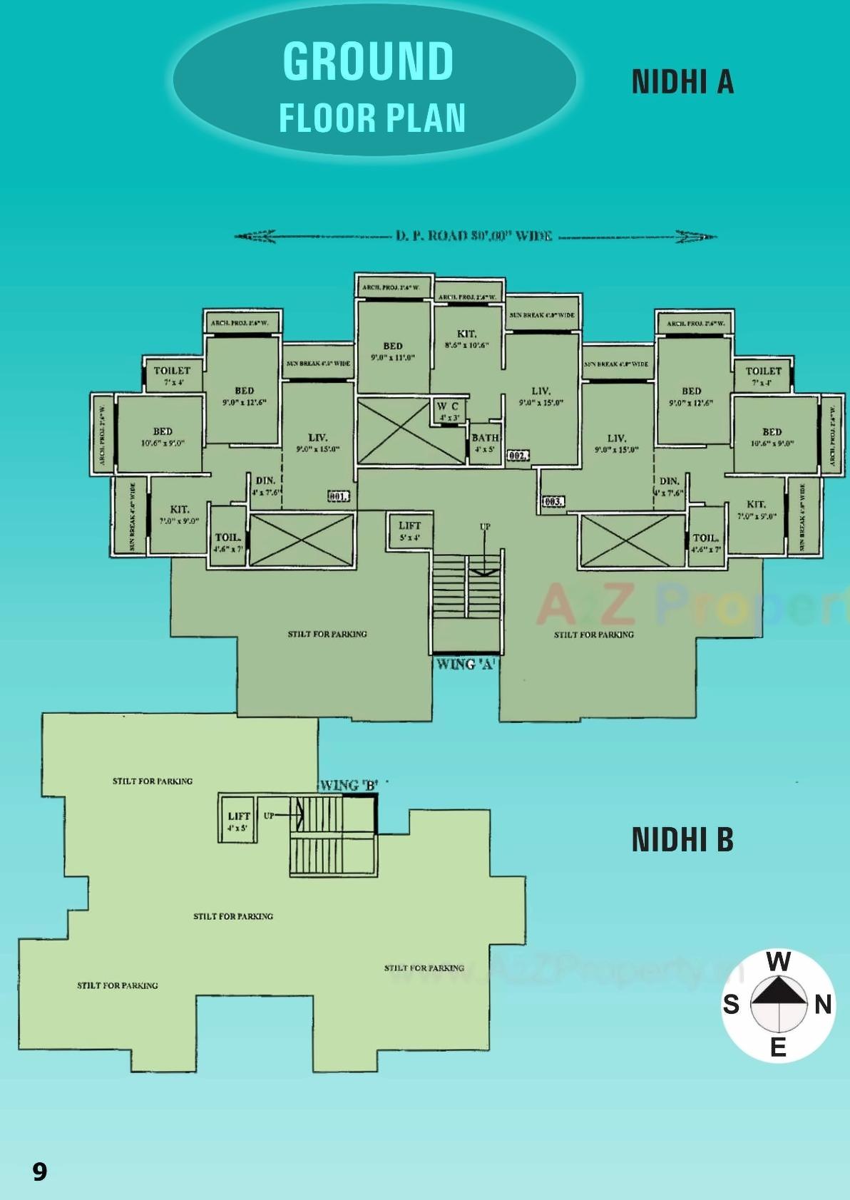 Layout of real estate project Shankar Heights Krishna located at Khuntavali, Thane, Maharashtra