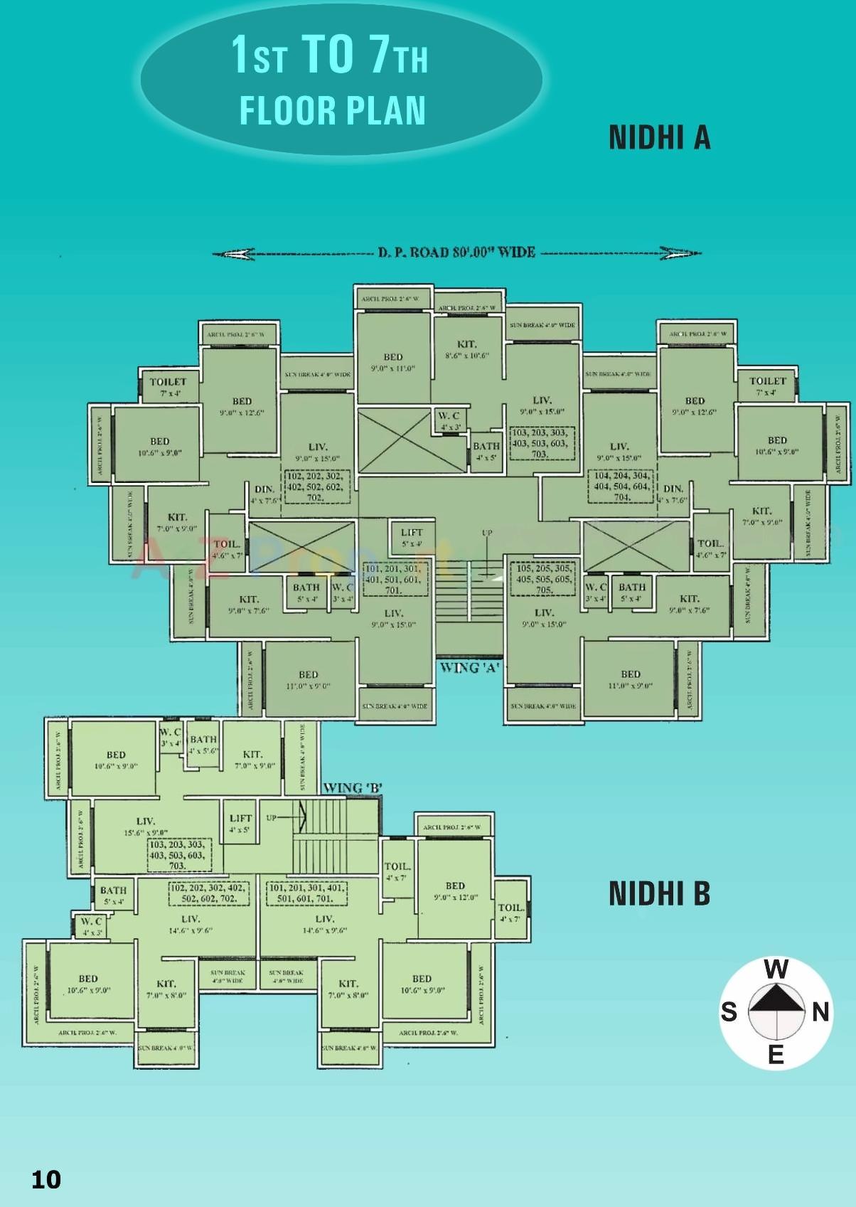 Layout of real estate project Shankar Heights Krishna located at Khuntavali, Thane, Maharashtra