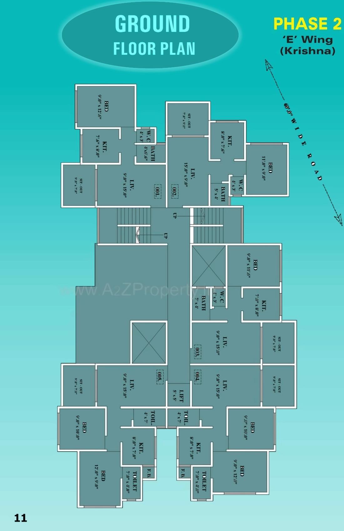 Layout of real estate project Shankar Heights Krishna located at Khuntavali, Thane, Maharashtra